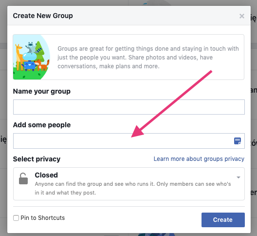 Geek Cat - jak założyć grupę na Facebooku - tworzenie grupy FB zaproszenie znajomych